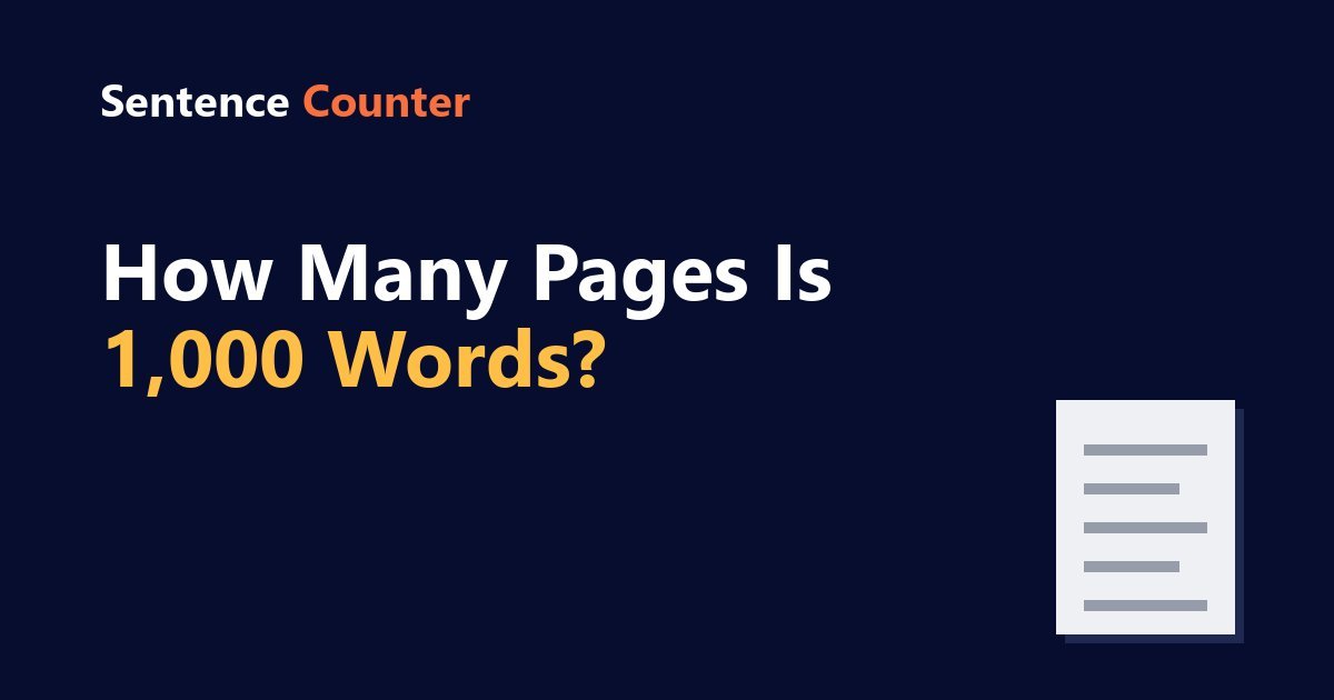 How many pages is 1,000 words: single-spaced vs double-spaced
